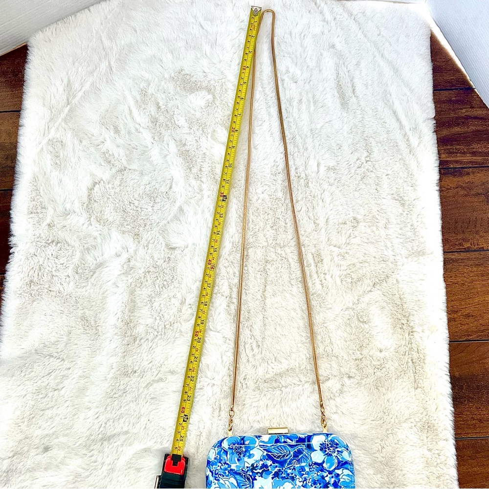 Lilly Pulitzer Catch N Keep Hard Shell Clutch Coastal Blue - Picture 12 of 15